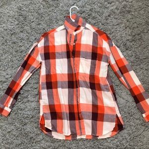 S Old Navy Orange Flannel